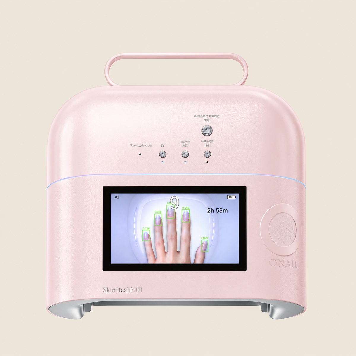 ONAIL 1 Pro Max-Rechargeable AI Nail Lamp - Pink