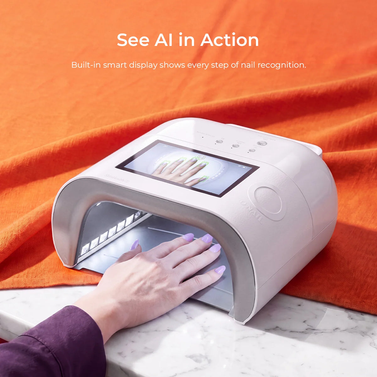 ONAIL 1 Pro Max-Rechargeable AI Nail Lamp - White