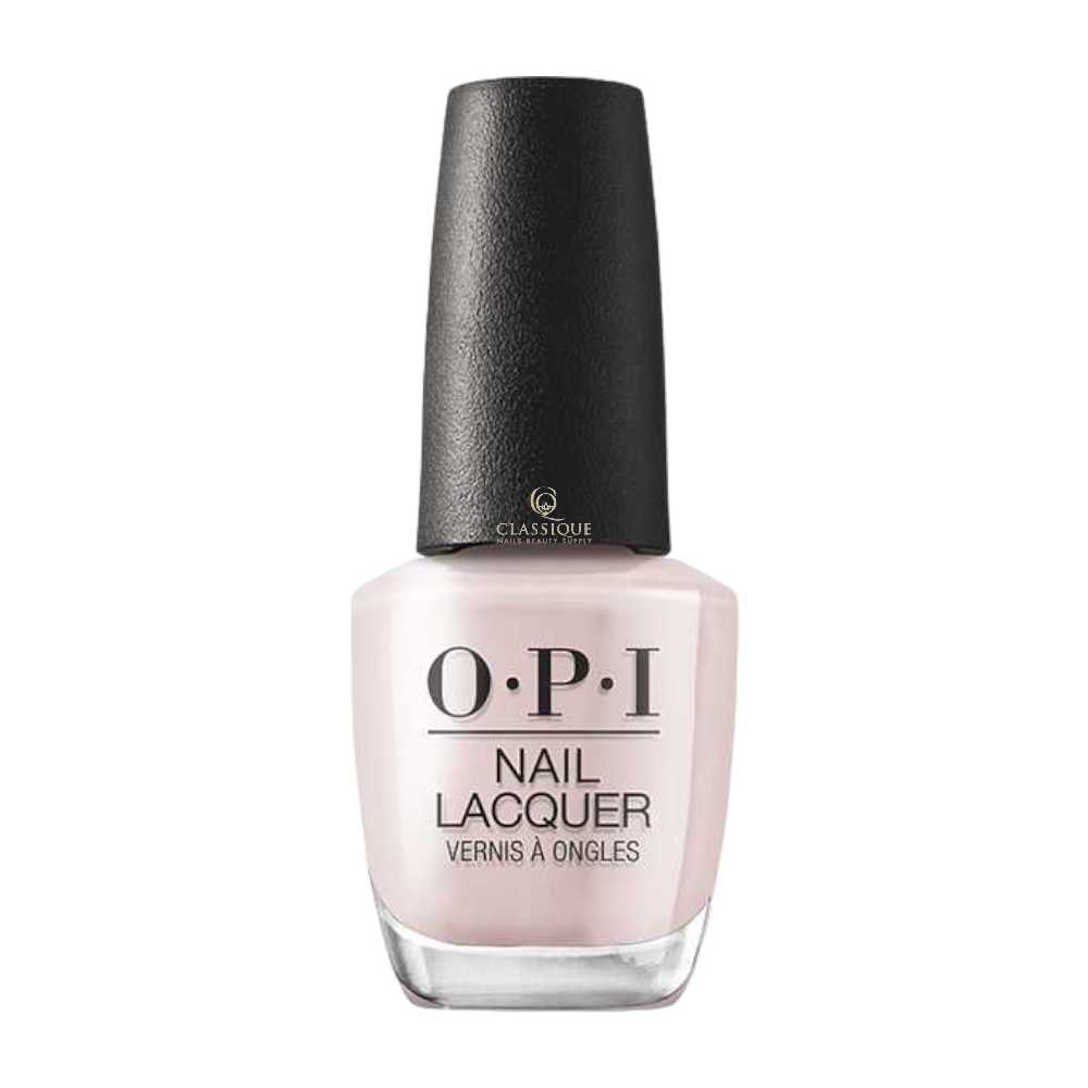 OPI nail Lacquer Movie Buff, natural nail color