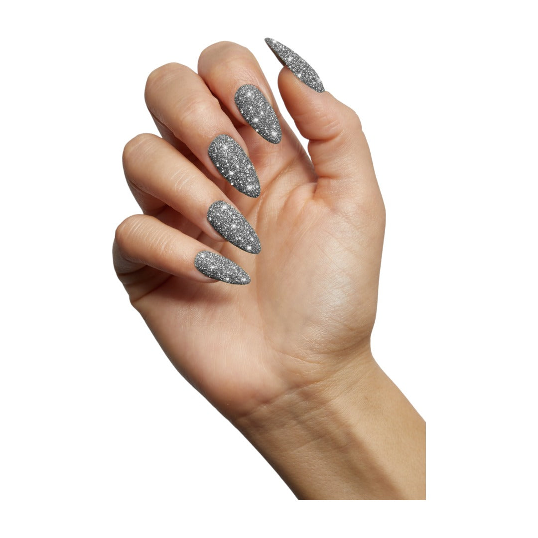 sparkle nails, The Gel Bottle Flashing Pigment Onyx - Nail Art Silver Glitter Powder