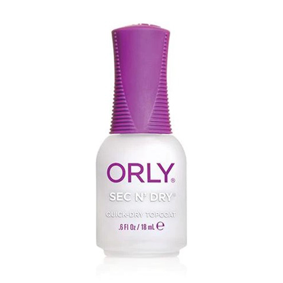 Orly Vegan Nail Lacquer Nail Polish Sec'N Dry Top Coat 0.6oz