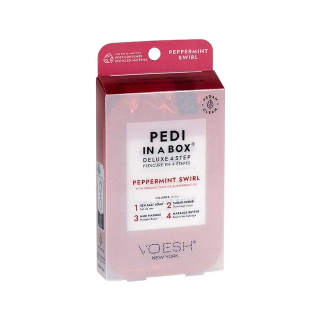 Voesh 4in1 Pedi In A Box - Peppermint Swirl