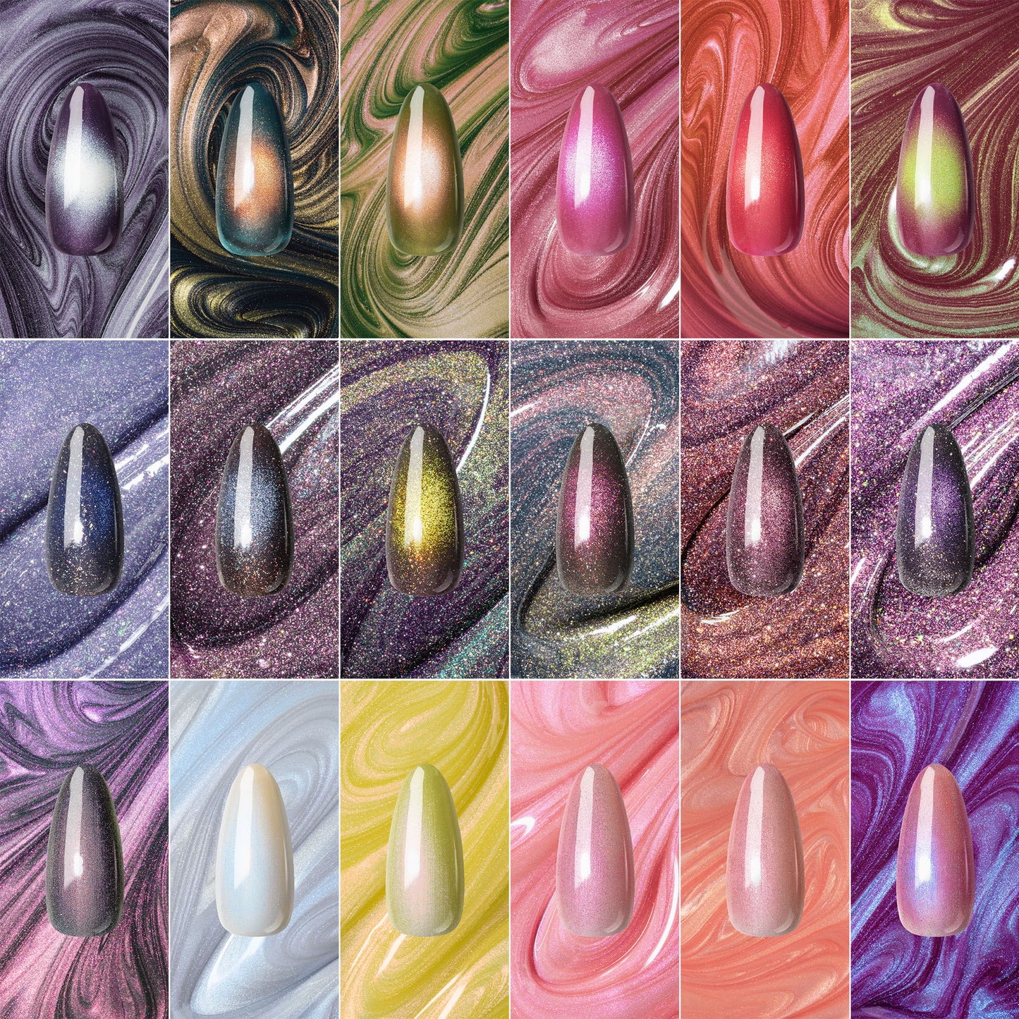 Apres Gel Couleur (HEMA/TPO/TMPTA-Free) 10mL - PRISMATIC Gel Couleur Collection Set (18pcs)