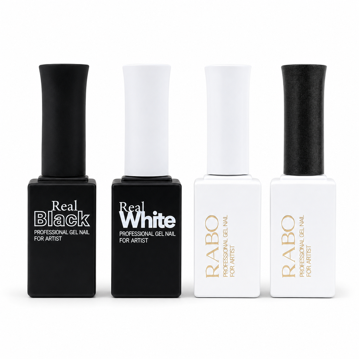 RABO Gel - Real Black & White Set (4pcs)