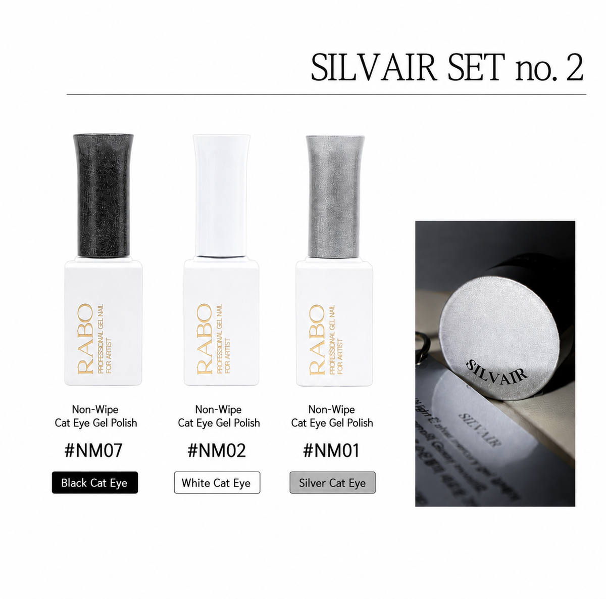 RABO Silvair Metallic Gel Set No.2 (4pcs)