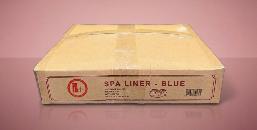 RED Nail Design - Blue Disposable Pedicure Spa Liner (Case of 400)