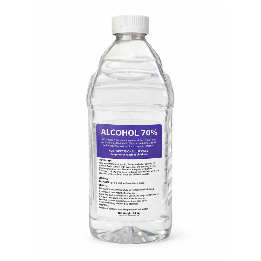 RED Nail Design - 70% Alcohol (64oz)