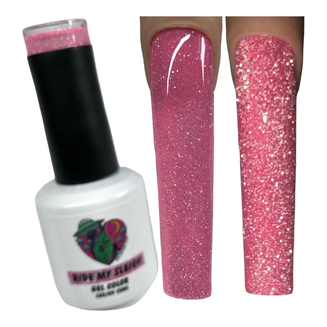Cruelty Free Gel Polish - Ride My Sleigh | Nailz By Dev Canada, nail art in red and gold