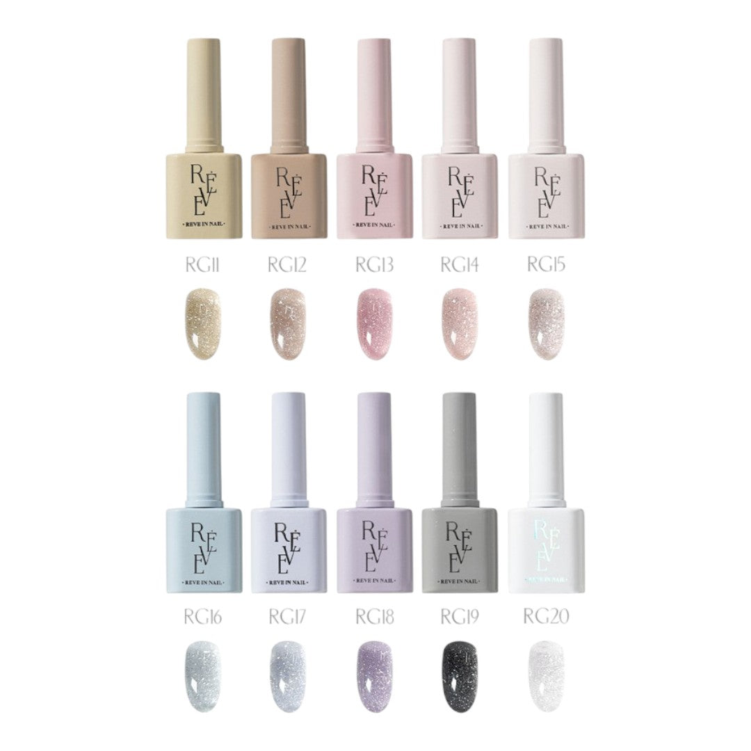 Reve In Nail Pure Glimmer Glitter #RG11-RG20 Collection