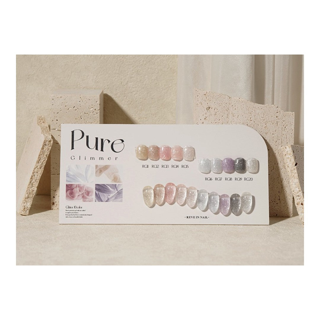 Reve In Nail Pure Glimmer Glitter #RG11-RG20 Collection