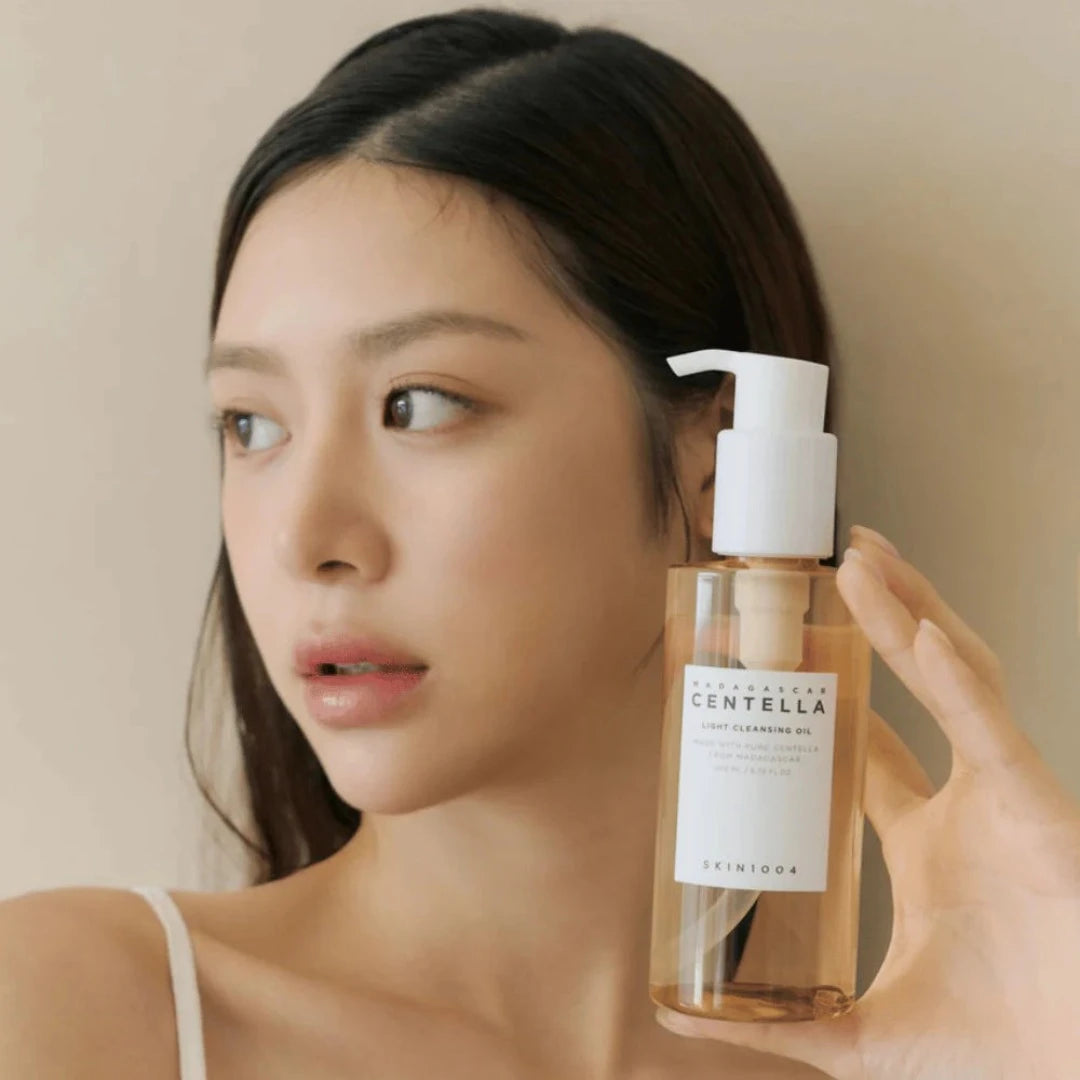 korean skincare routine, cleansing oil face wash