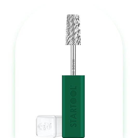 Startool Nail Drill Bits - 3in1 Chamfer STXXX Triple Extra Coarse Grit 3/32 Silver