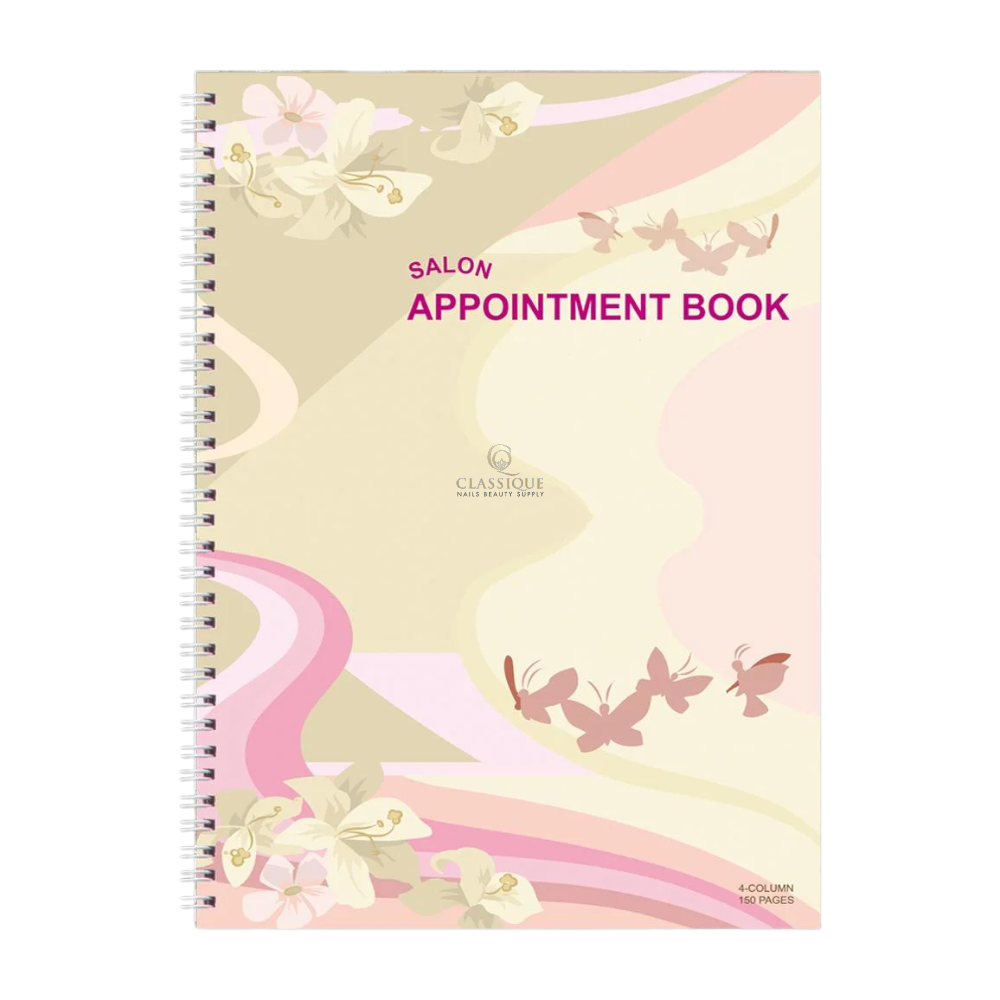 Salon Appointment Book 4Column #AB104 - Classique Nails Beauty Supply