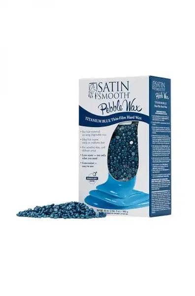Satin Smooth Pebble Hard Wax - Titanium Blue 35oz SSWBMPG