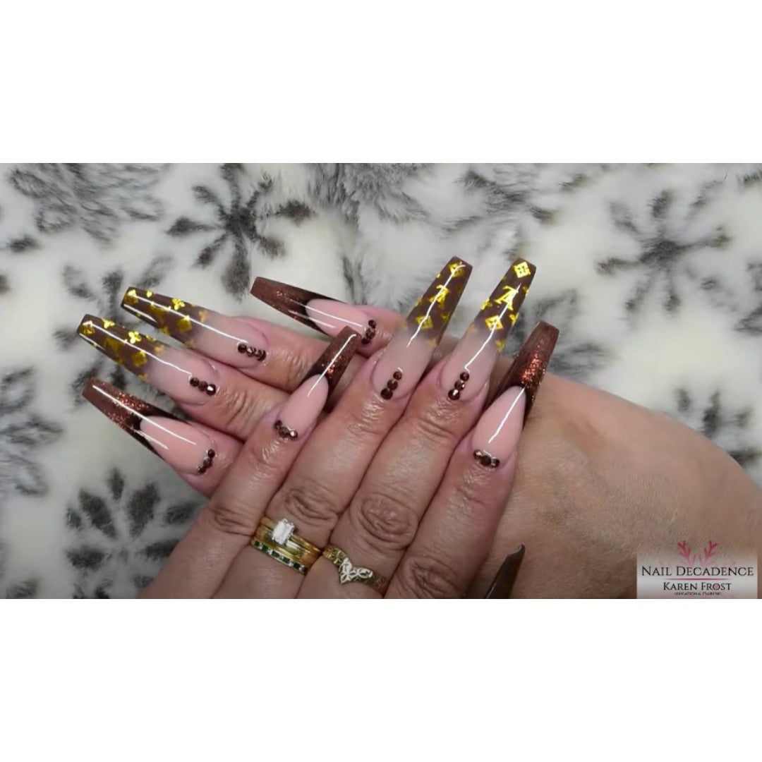 CNBS Transfer Nail Foil for Nail Foil Nail Art Designer Monogram