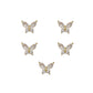 CNBS Rhinestones - Crystal Butterflies 5pcs