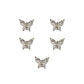 CNBS Rhinestones - Crystal Butterflies 5pcs