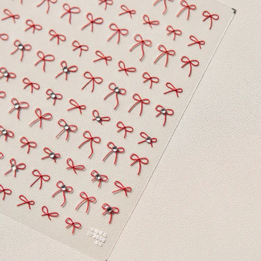 nail polish decals, CNBS Small Ribbon Bowknot Nail Stickers
