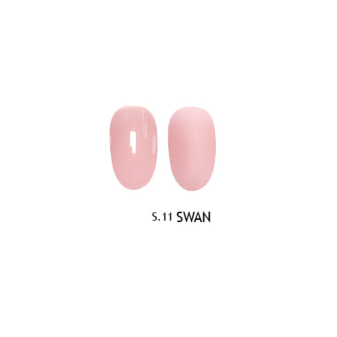 Bevlah, Korean gel nail polish, Hema Free Gel Polish, Sheer nail polish, Swan S11