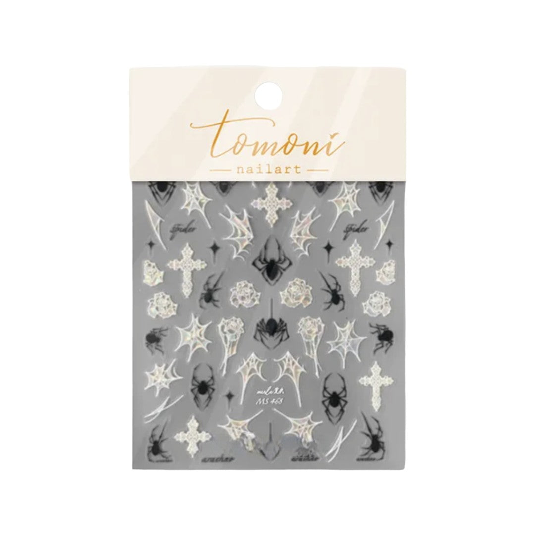 CNBS Nail Stickers, Decals for Nails Gothic Spiders