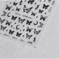 CNBS Nail Stickers, Decals for Nails Dark Butterflies