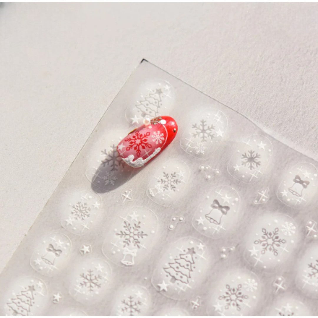 CNBS Nail Stickers, Decals for Nails Snowflakes