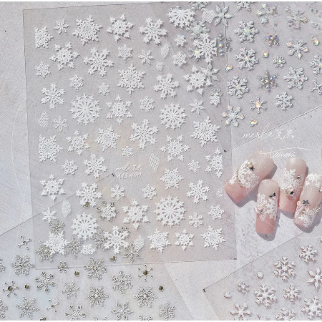 CNBS Nail Stickers, Decals for Nails Snowflakes