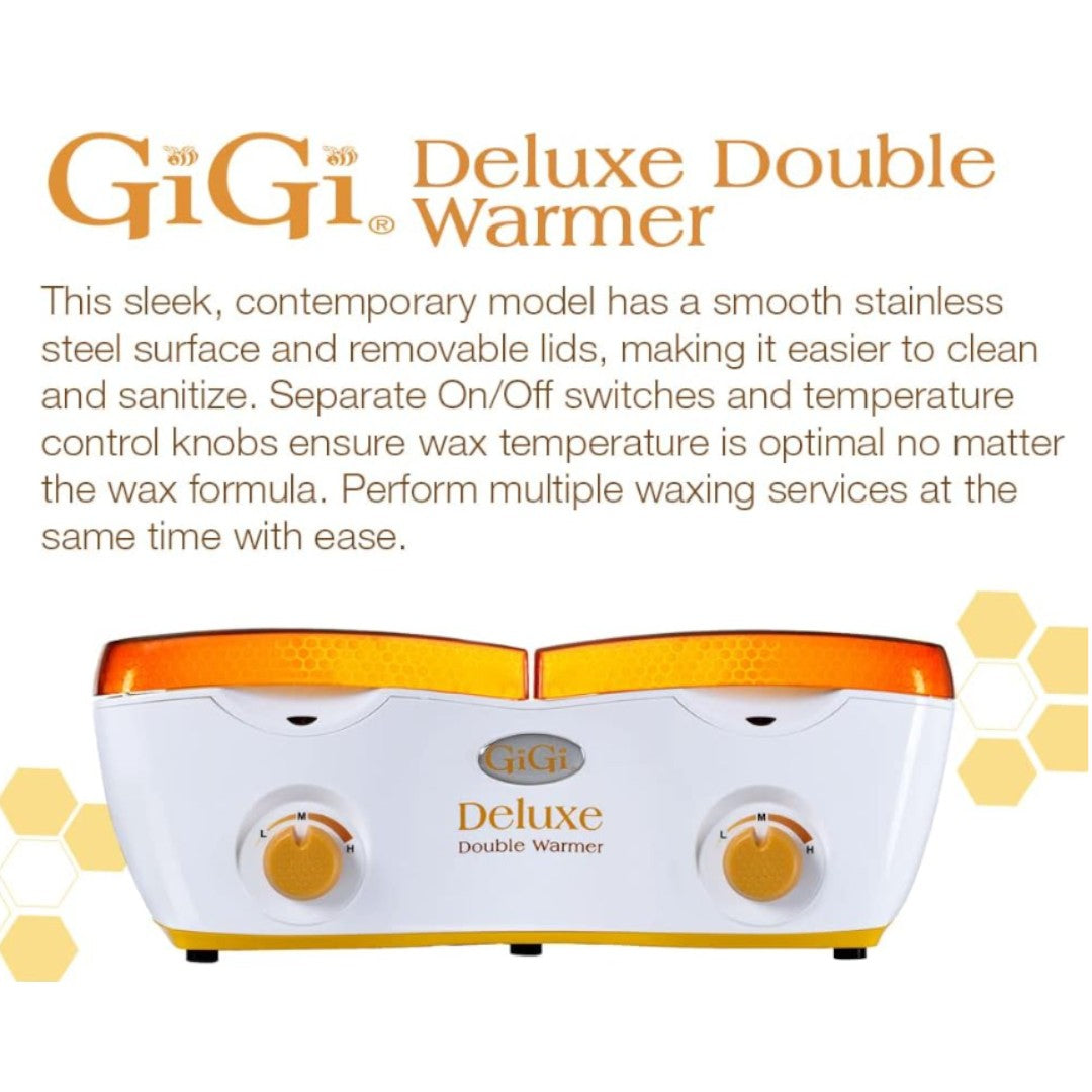 Gigi Deluxe Double Wax Warmer 14oz, gigi wax warmer, plug in wax warmer​, warme wax​, wax warmer walmart​
