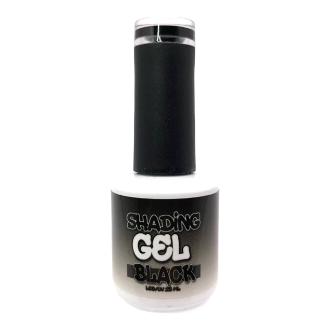 Nails By Dev Shading Gel Black for Cartoon Nail Art, pink and white nail art designs