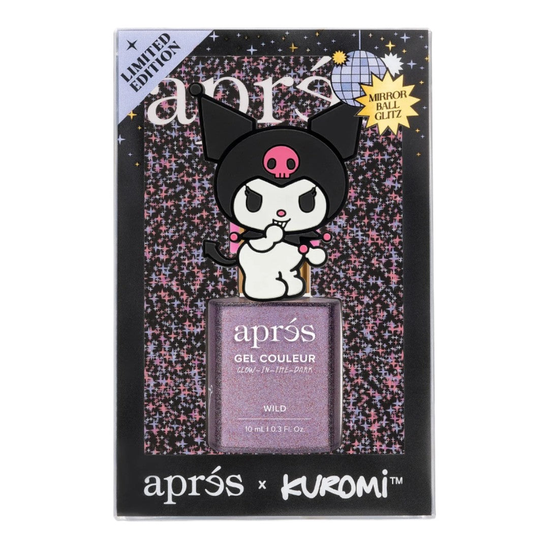 Apres Kitty Flash Gel Polish Kuromi's Wild With Cap Accessory, le nail supply chicago