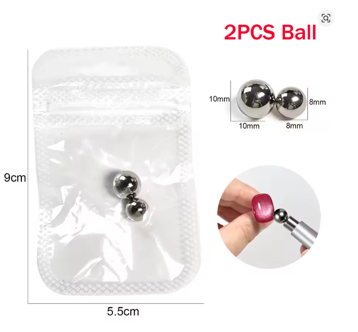 CNBS Dual-Ended Magnet Stick with Round Ball Magnet - Pink