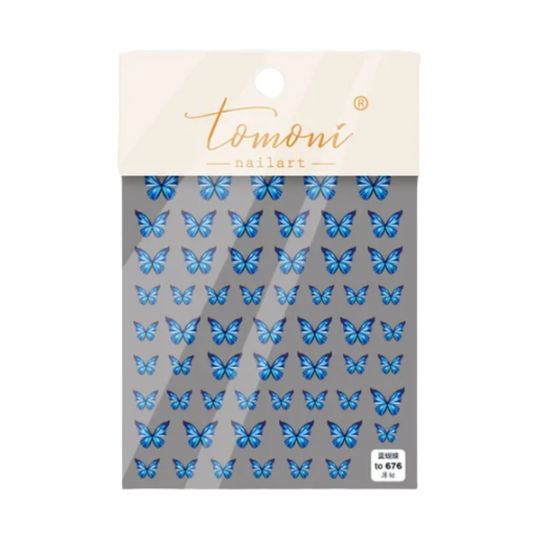CNBS Nail Stickers, Decals for Nails Garden Butterflies