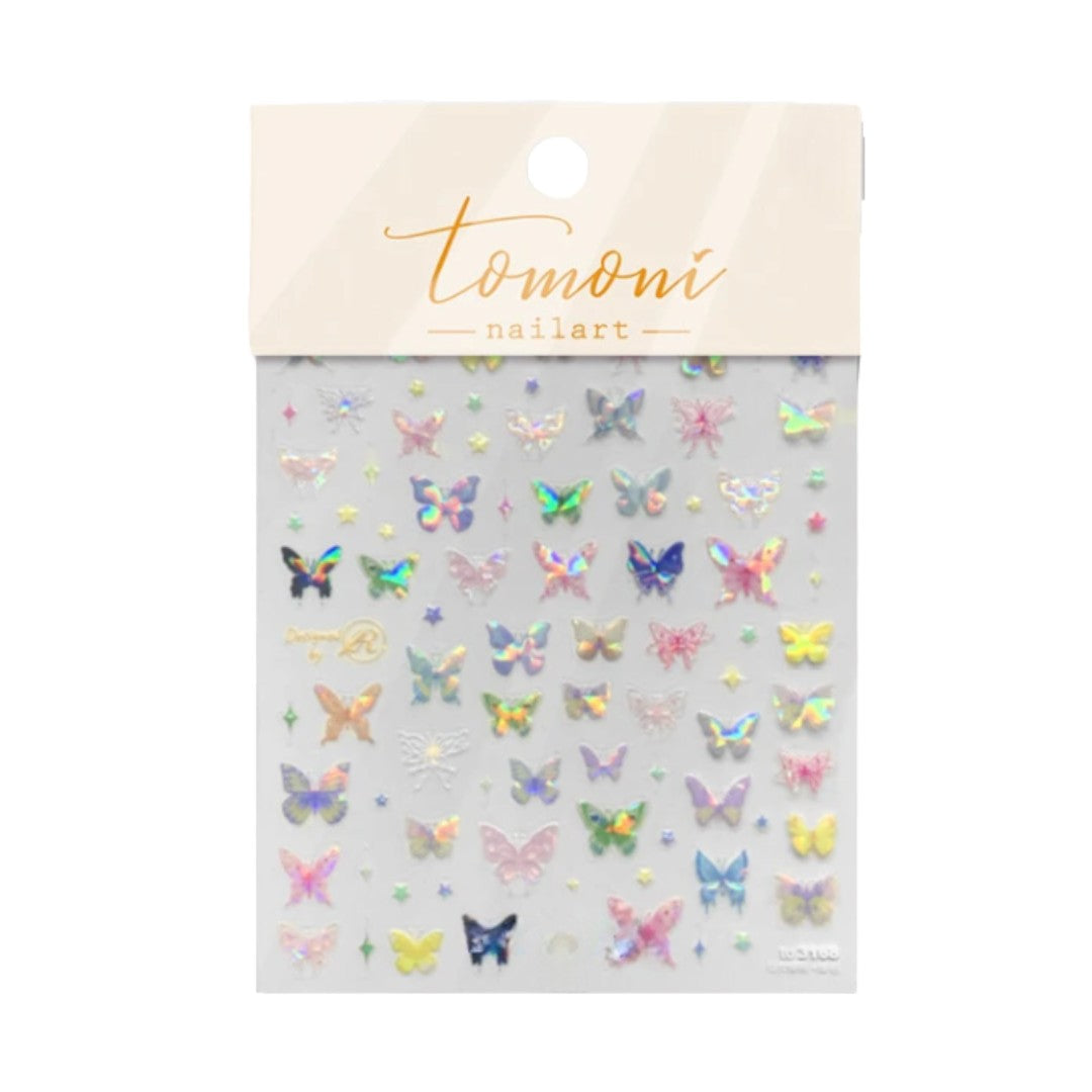 CNBS Nail Stickers, Decals for Nails Garden Butterflies
