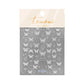 CNBS Nail Stickers, Decals for Nails White Butterflies