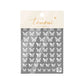 CNBS Nail Stickers, Decals for Nails White Butterflies