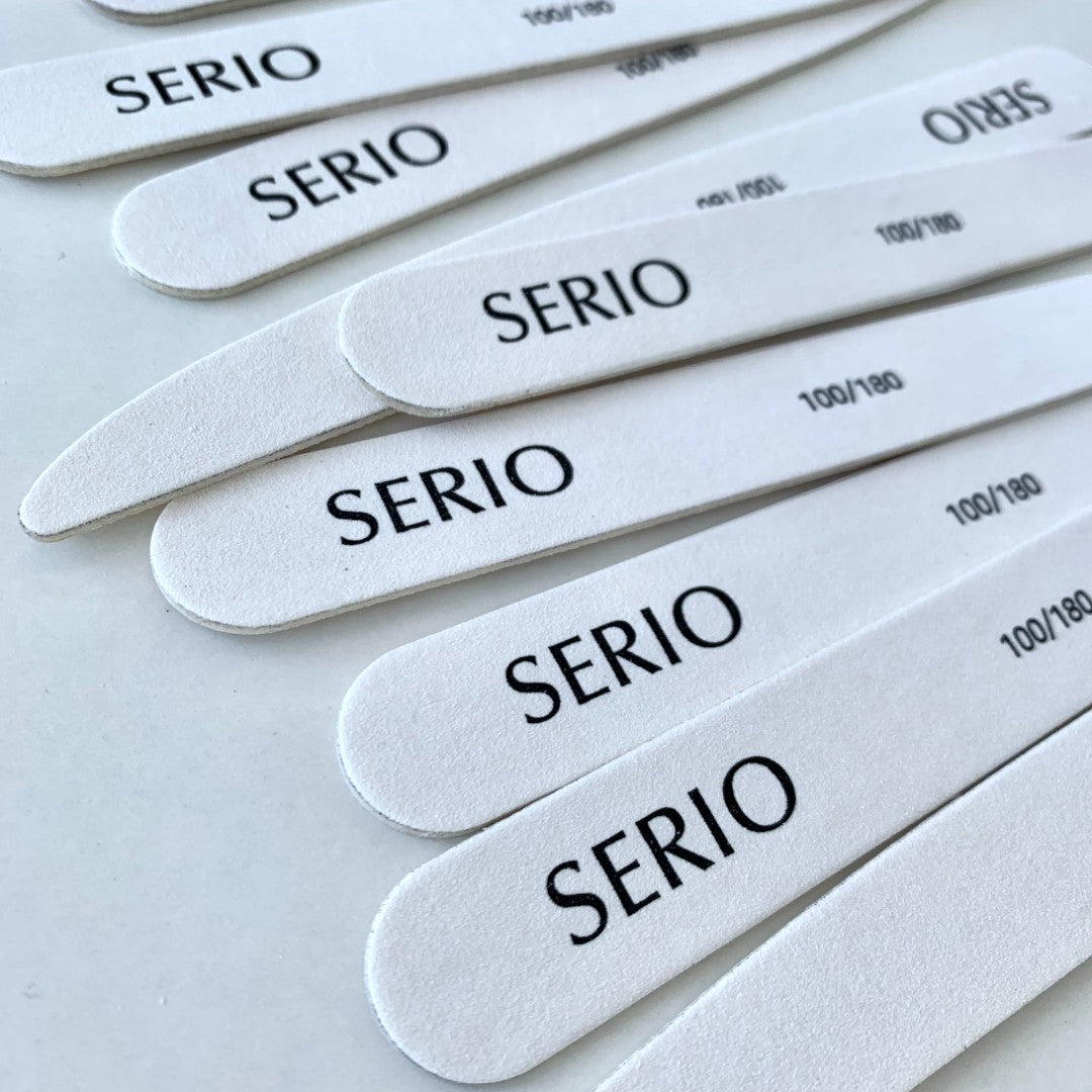 Serio Nail Files - Wood File 100/180 (1pc)
