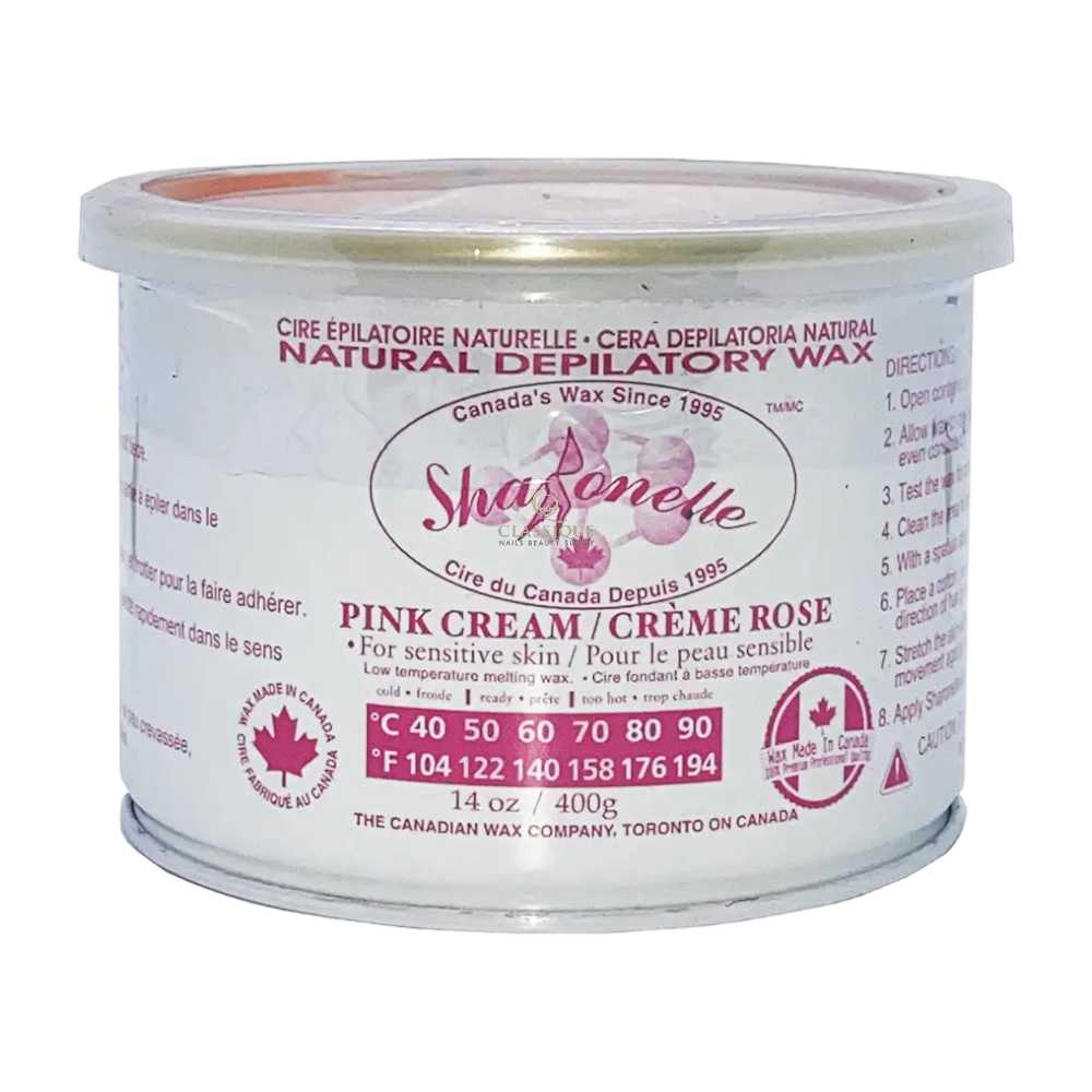Sharonelle Soft Wax 14oz - Pink Cream (Case of 24) | Best Hair Removal Wax