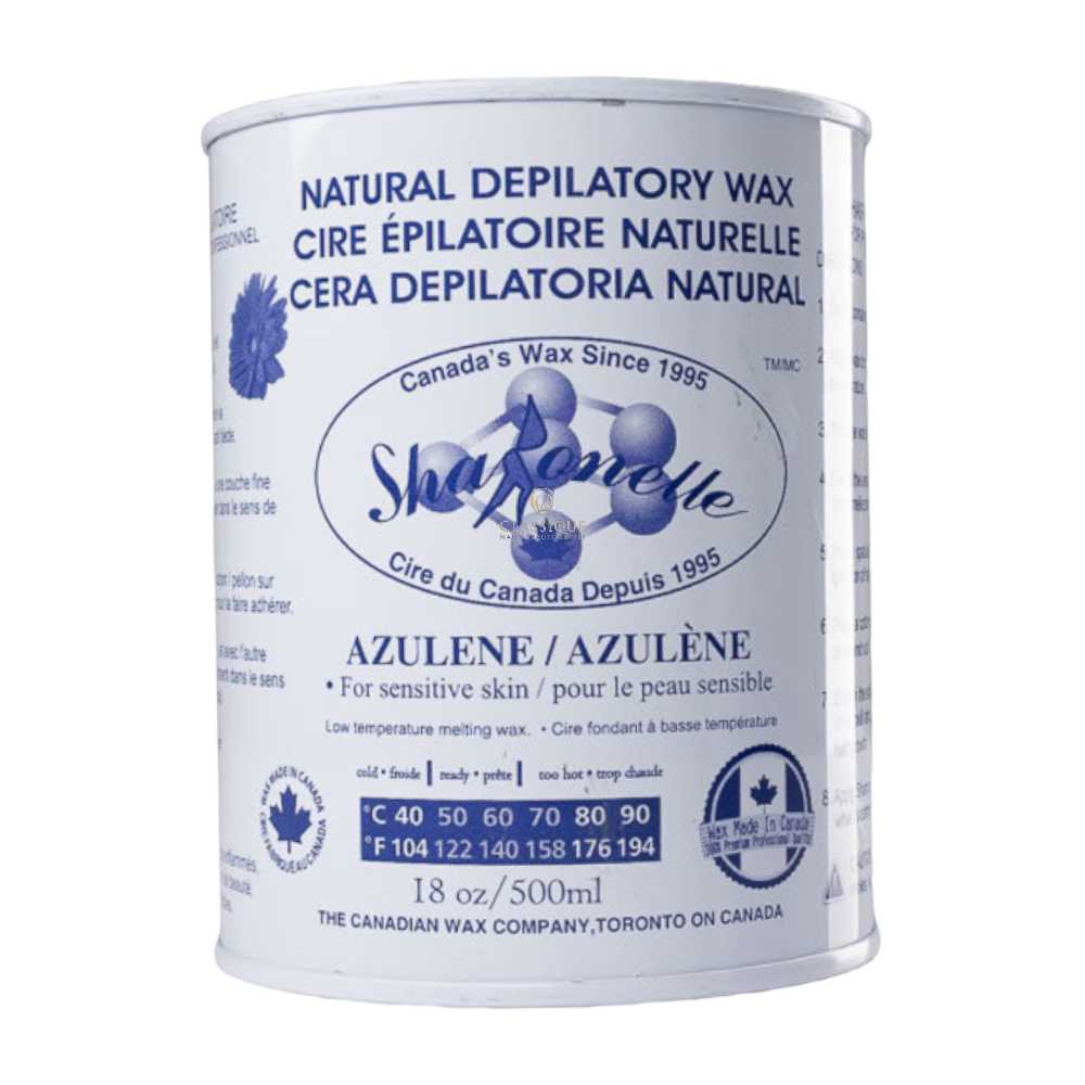 Sharonelle Soft Wax 18oz - Azulene (Case of 24) | Best Hair Removal Wax