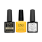 CND Gleam & Glow Collection - No Wipe Top Coat, Extended Base & Shellac Color