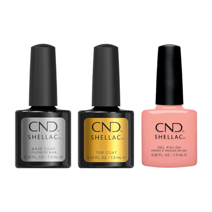 CND Gleam & Glow Collection - Top Coat, Base Coat & Shellac Color