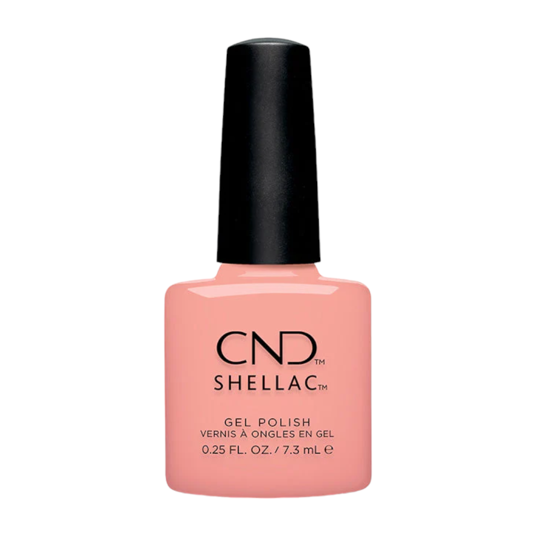 CND Shellac Gel Nail Polish 0.25oz - Sunrise Energy, A sheer coral pink with a sunny disposition. 