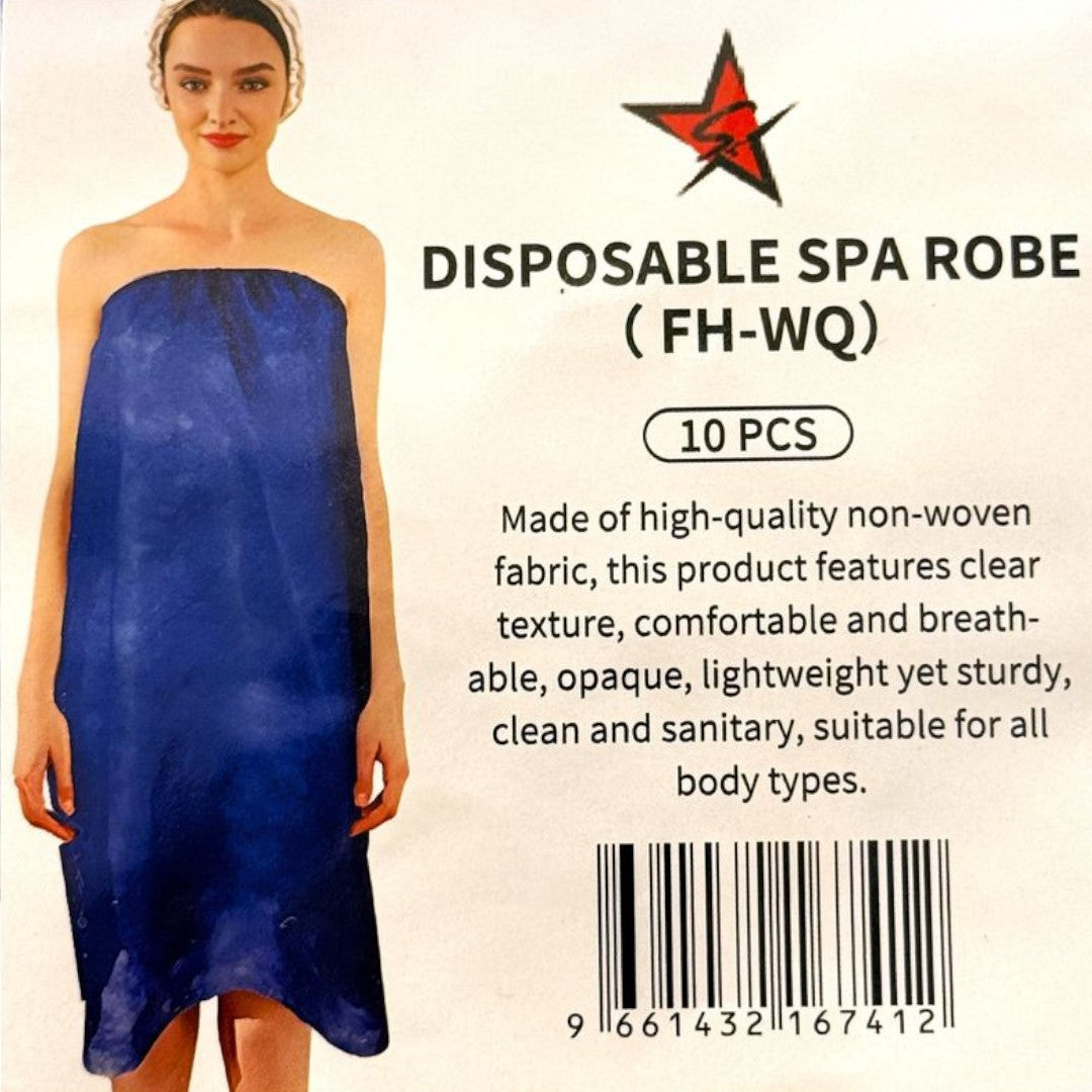 Silver Star Disposable Spa Robe (10pcs) #FH-WQ