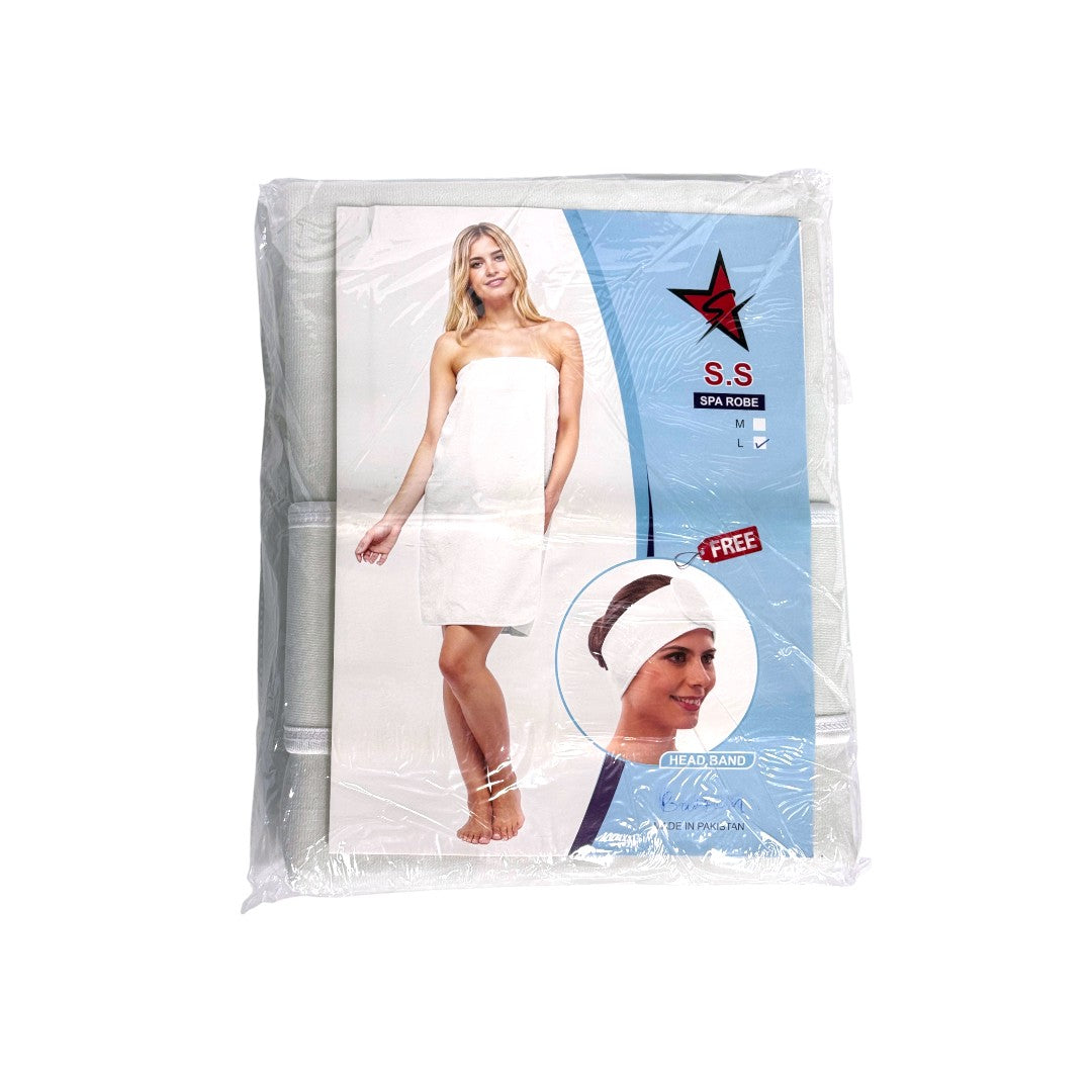 Silver Star Spa Robe With Button