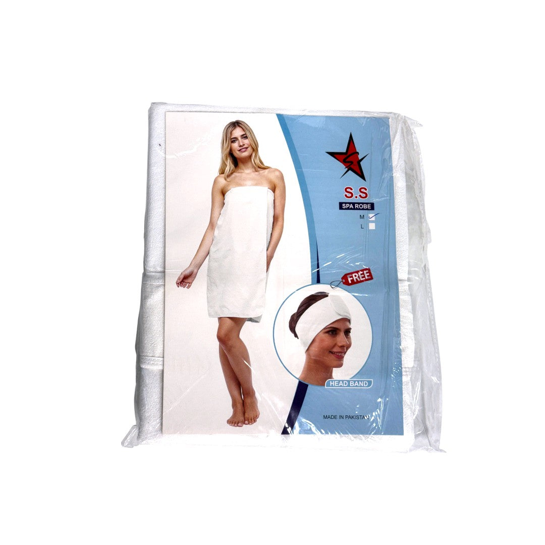 Silver Star Spa Robe With Button