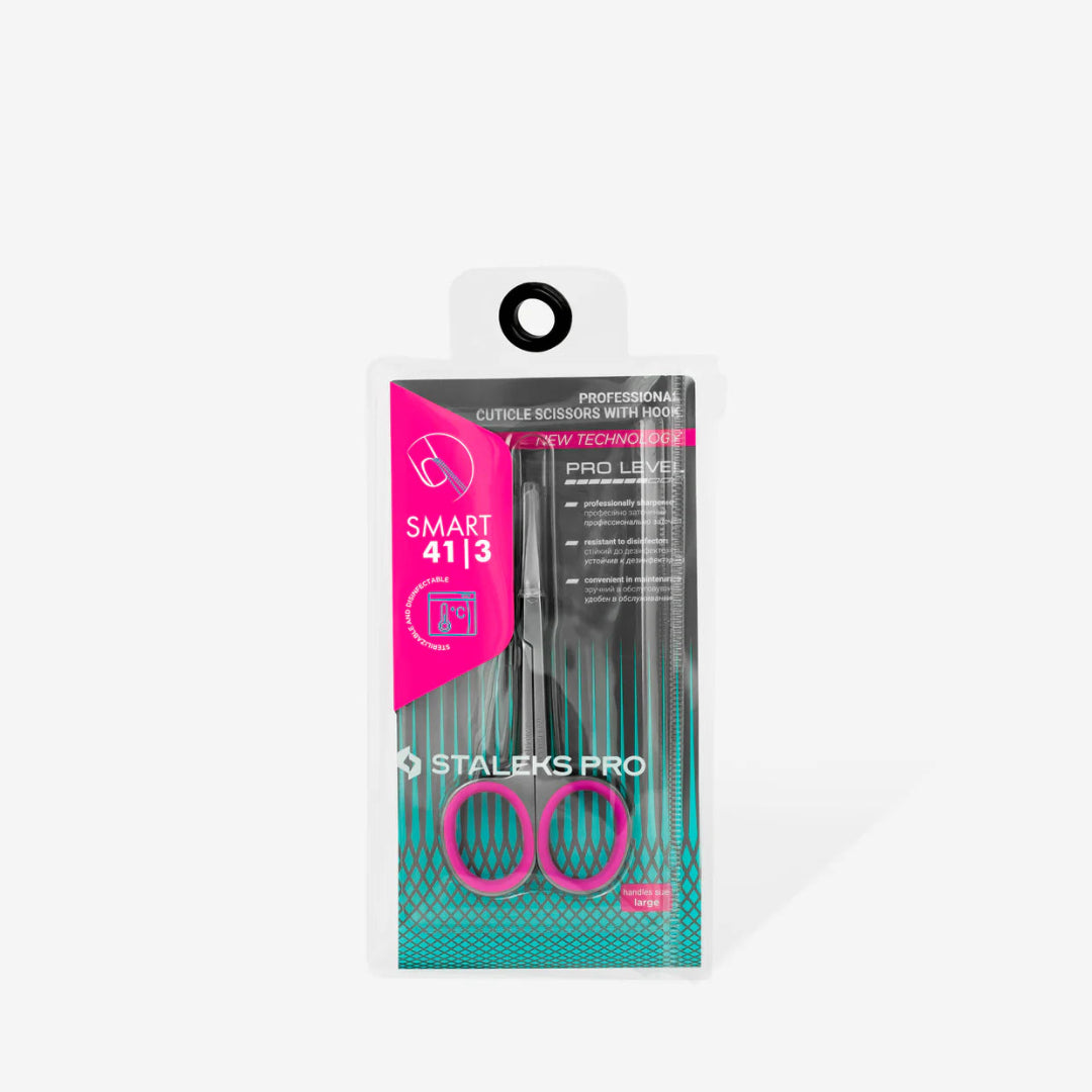 Staleks Professional Cuticle Scissors with Hook SMART 41 TYPE 3