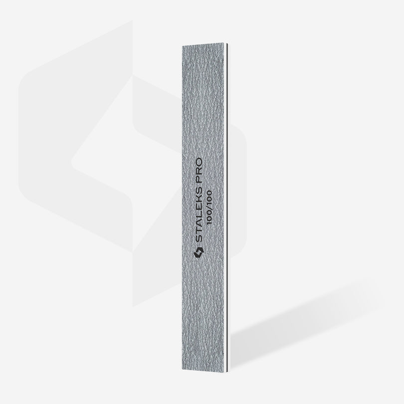 Staleks Straight Wide Mineral Nail File 100/100 Grit (50 pcs)