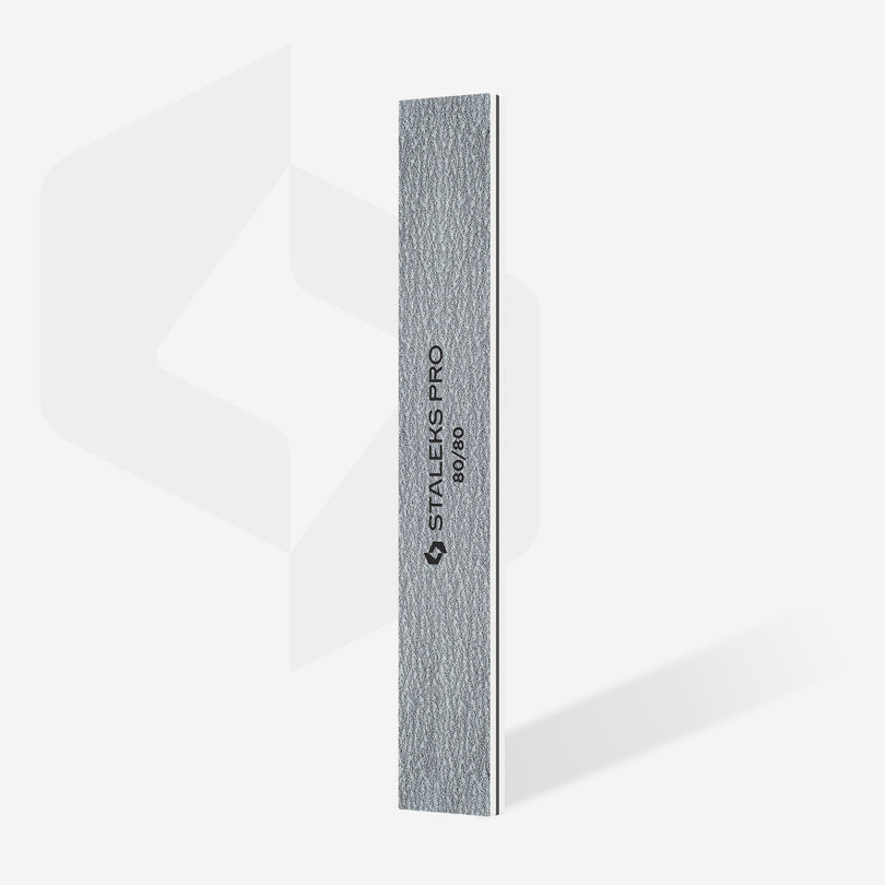 Staleks Straight Wide Mineral Nail File 80/80 Grit (50 pcs)