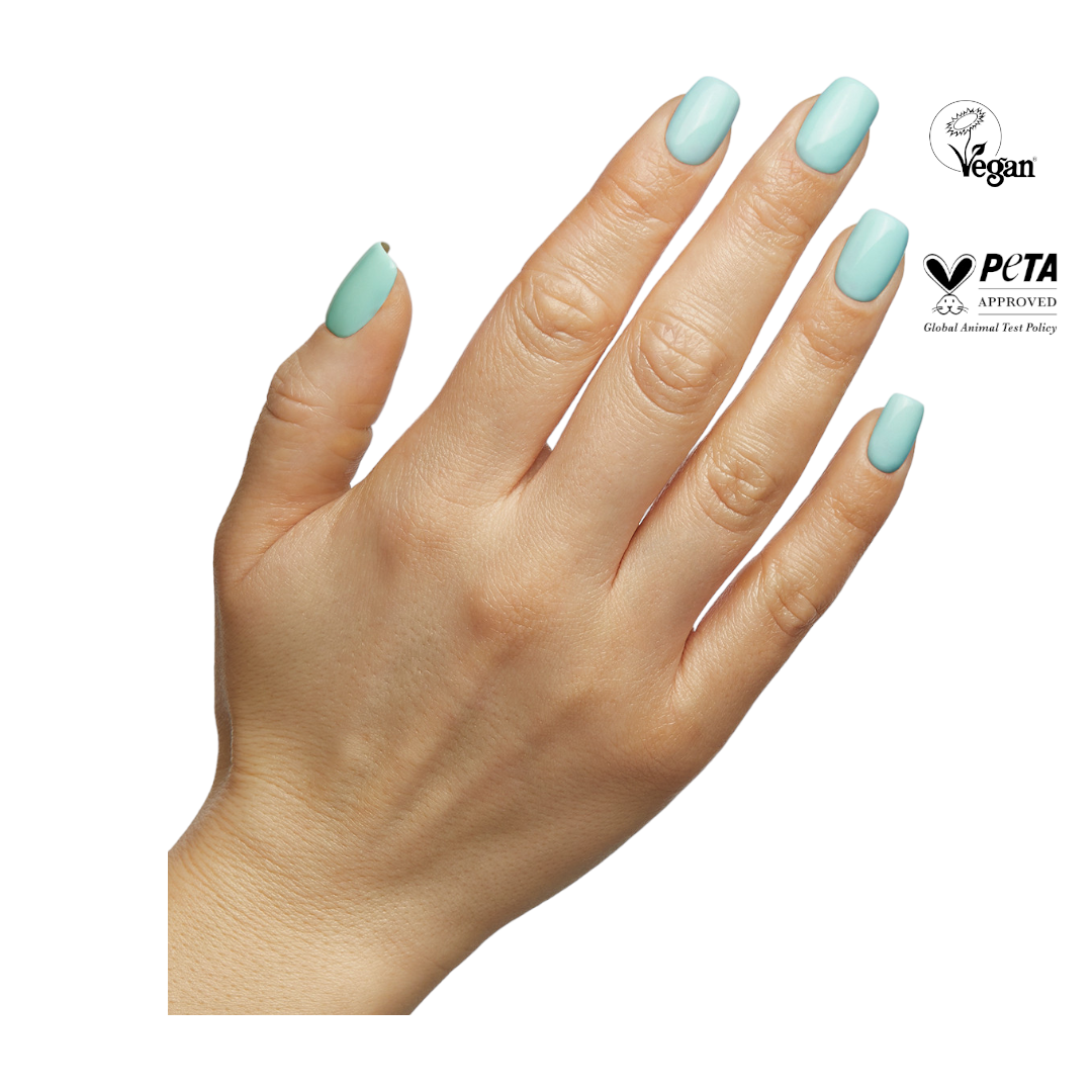 The Gel Bottle Hema-Free Paint, Sundae 716, Baby Blue Gel Polish, baby blue nail designs, the gel bottle canada​, gel in the bottle​, the gel bottle inc​, vegan near me​, vegan​, nail salons near me, nails for you