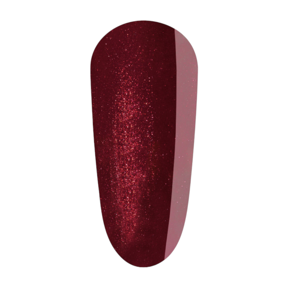 The Gel Bottle French Kiss 1253, Shimmer Dark Red Gel Nail Polish, the gel bottle canada​, gel in the bottle​, the gel bottle inc​, vegan near me​, vegan​, nail salons near me, nails for you