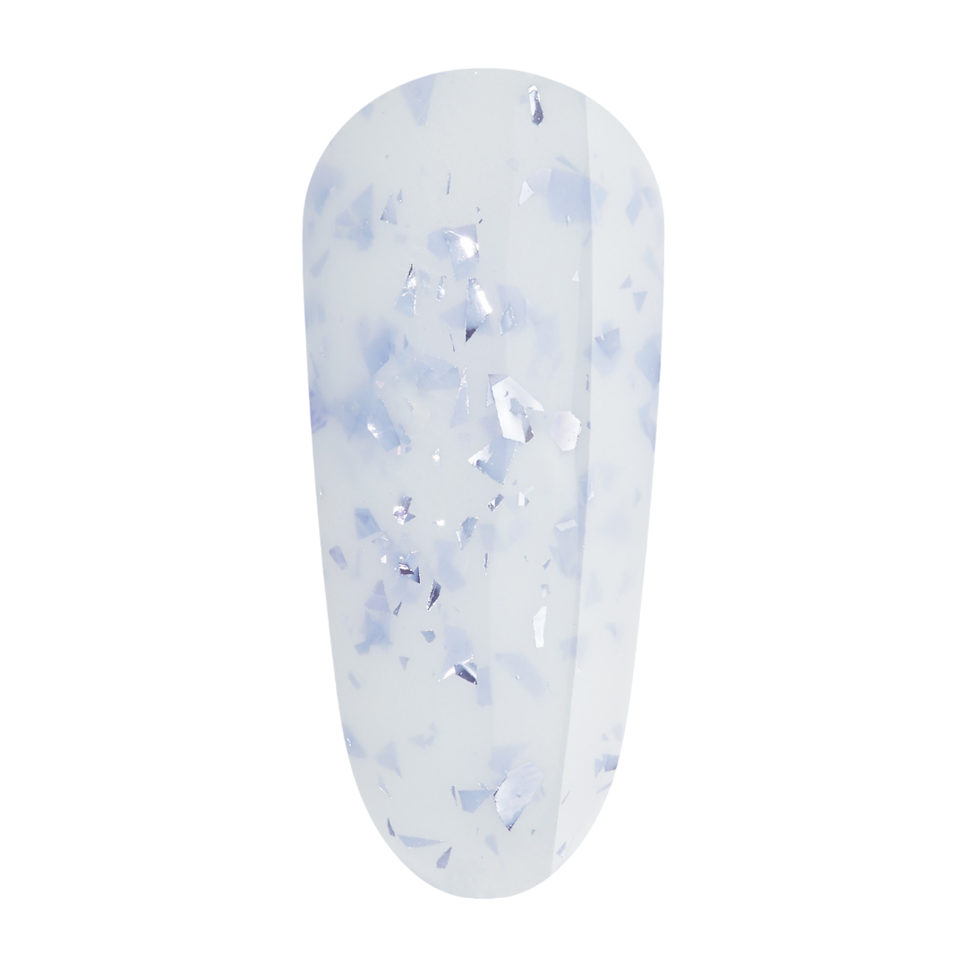 The Gel Bottle Something Blue - Milky Base with Metallic Blue Flecks Gel Polish, milky nails